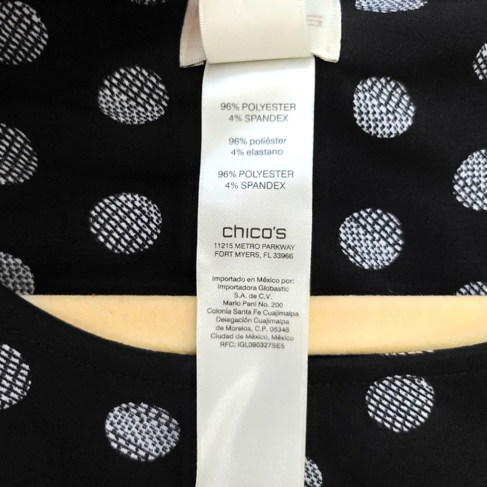 CHICO'S Solar Polka Dots Tunic Top - Picture 8 of 14